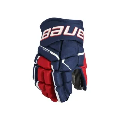 Bauer Hockeyhandskar Supreme Mach Jr Navy/Red/White
