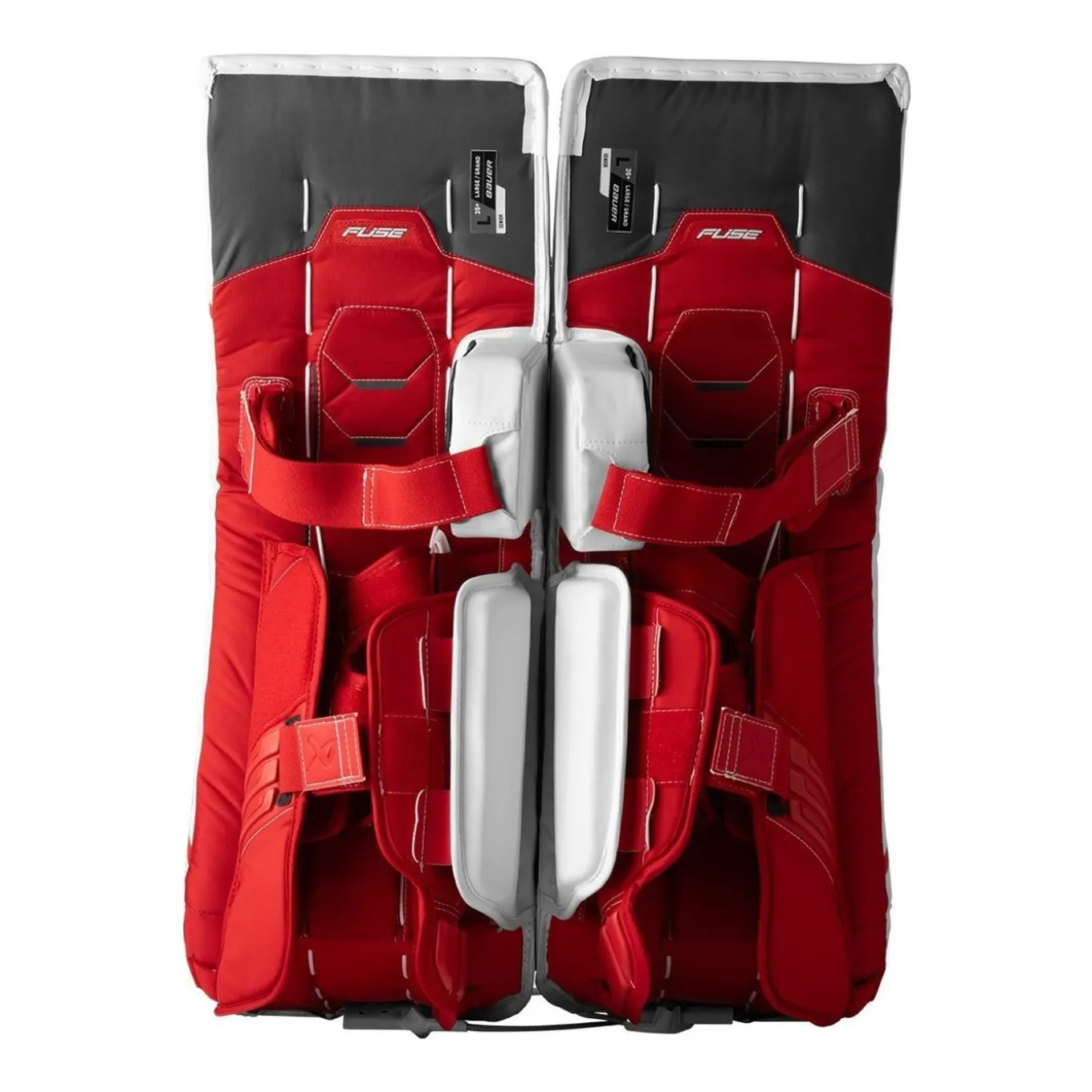 Bauer Målvaktsbenskydd Supreme Fuse Sr White/Red