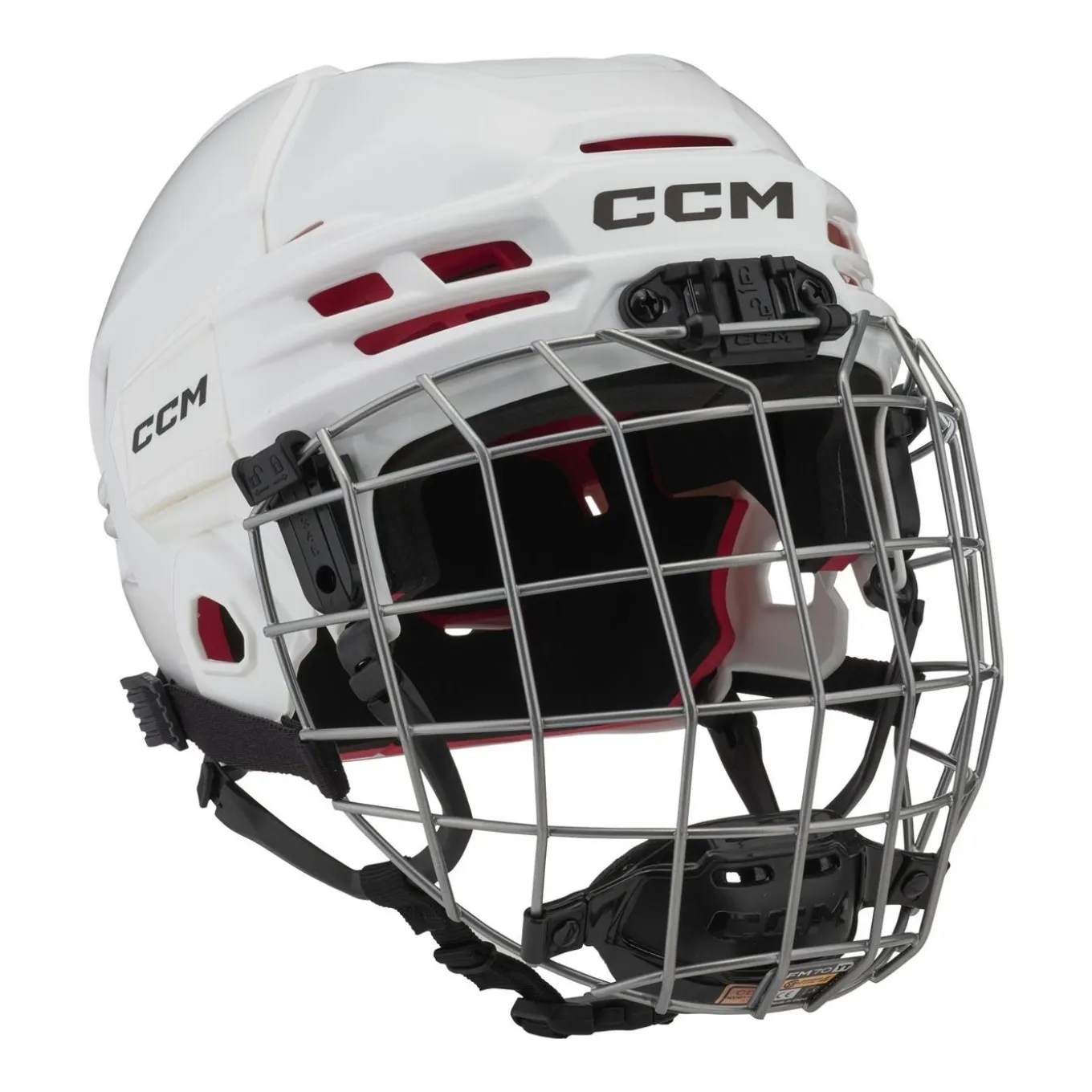 CCM Hockeyhjälm Tacks 70 Combo Jr White