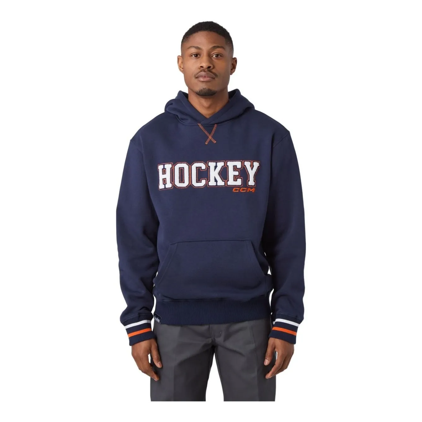 CCM Hoodie Stripe Sr Navy