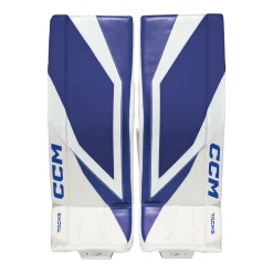 CCM Målvaktsbenskydd Tacks Sr White/Navy