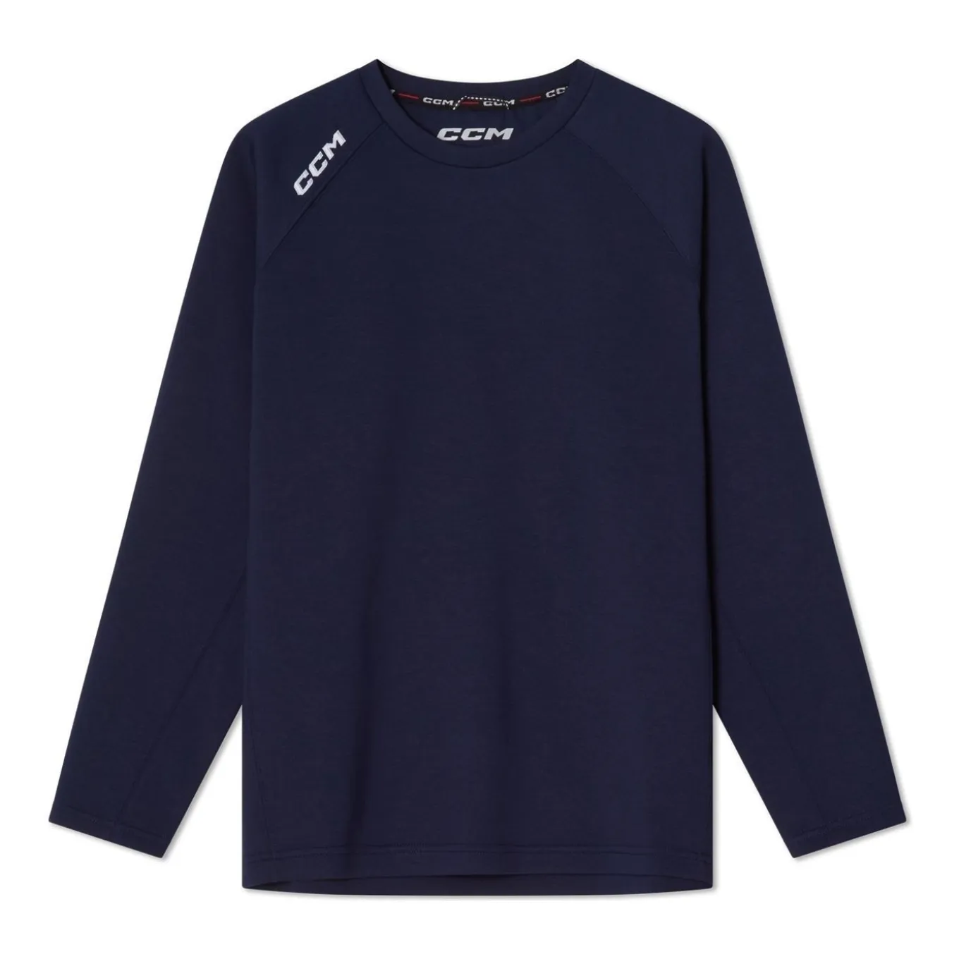 CCM Tröja Tech Fleece Crew Neck Jr Navy