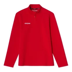 CCM Tröja 1/4 Zip Team Locker Room Sr Red