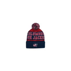 Outerstuff Mössa Puck Pattern Cuffed Pom Columbus Blue Jackets
