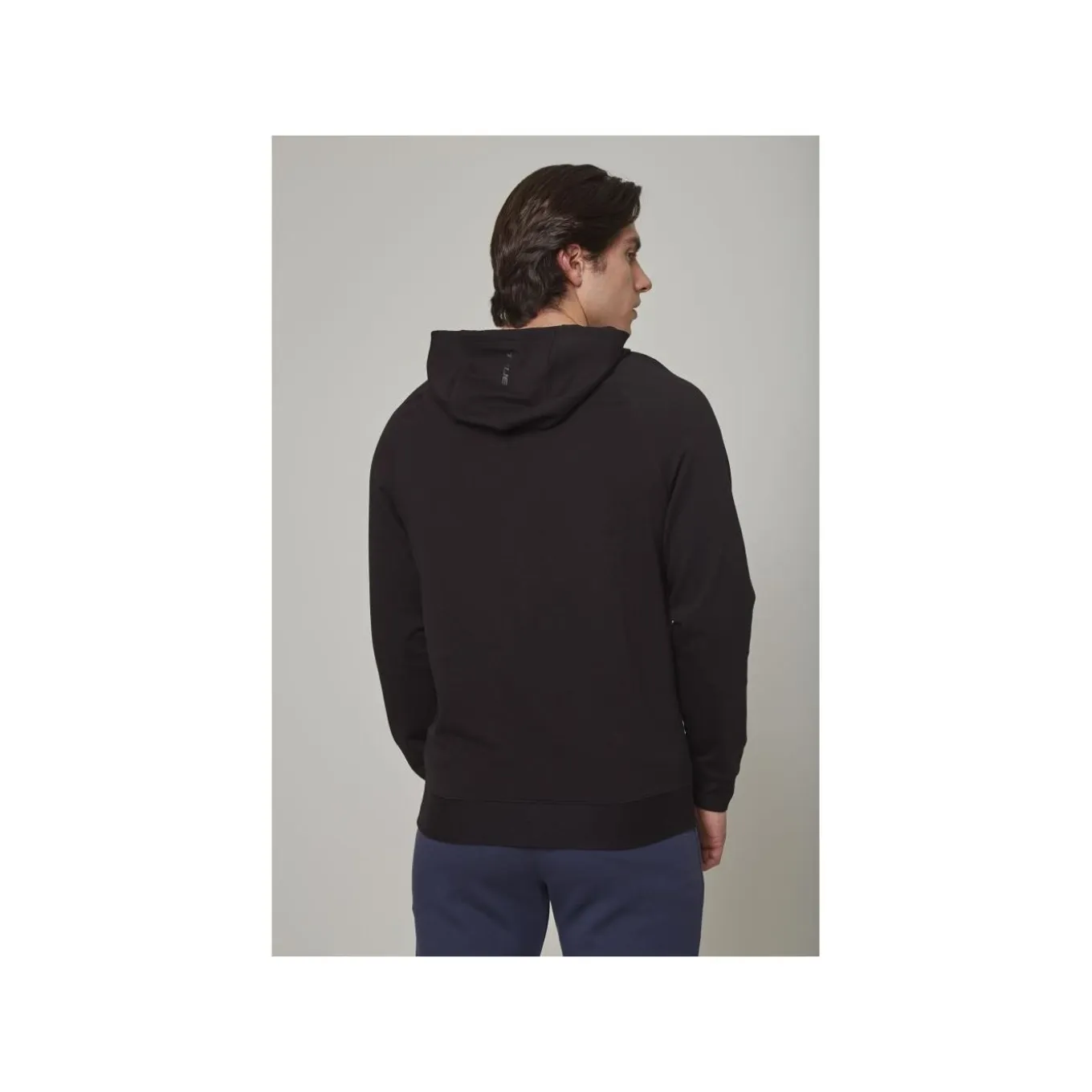 TRUE Hoodie Terry Graphic Sr Black